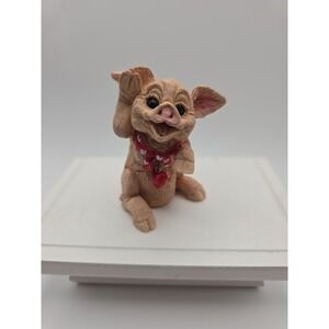 !VINTAGE‎ 1994 - ENESCO - SWEETHEART PIG FIGURINE